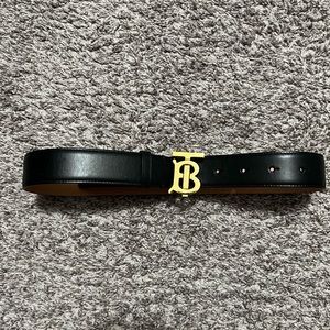 Womens Black Burberry Belt